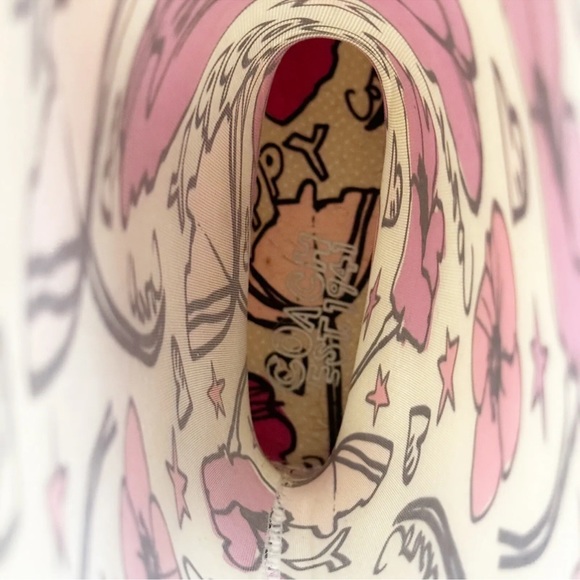 Coach Poppy Rainboots Multi-color Pink Floral Pattern Womens Size 7 - Picture 5 of 7